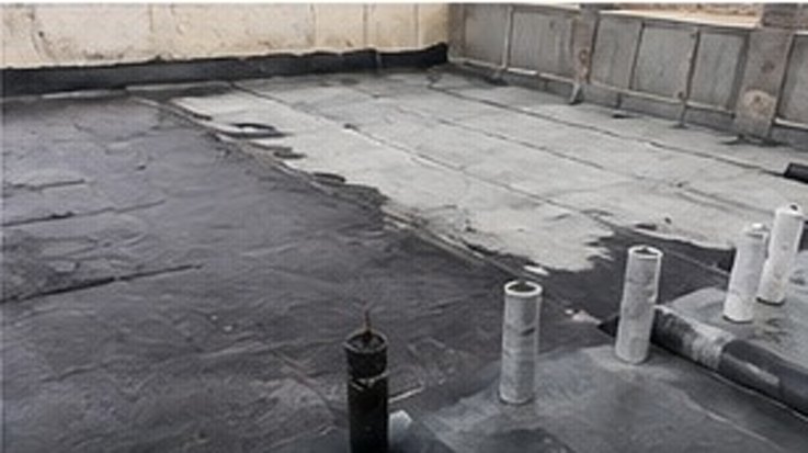 صورة توضيحية لسطح بعد أعمال العزل المائي